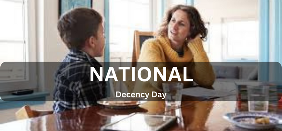 National Decency Day [राष्ट्रीय शालीनता दिवस]